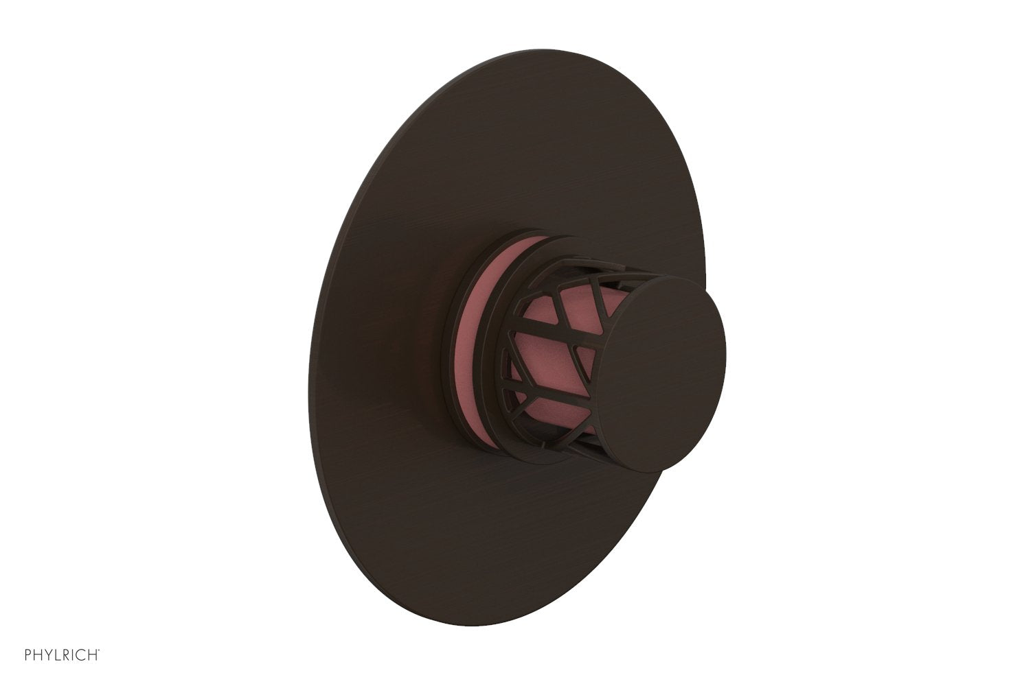 JOLIE - Thermostatic Shower Trim, Round Handle with "Pink" Accents 4-592