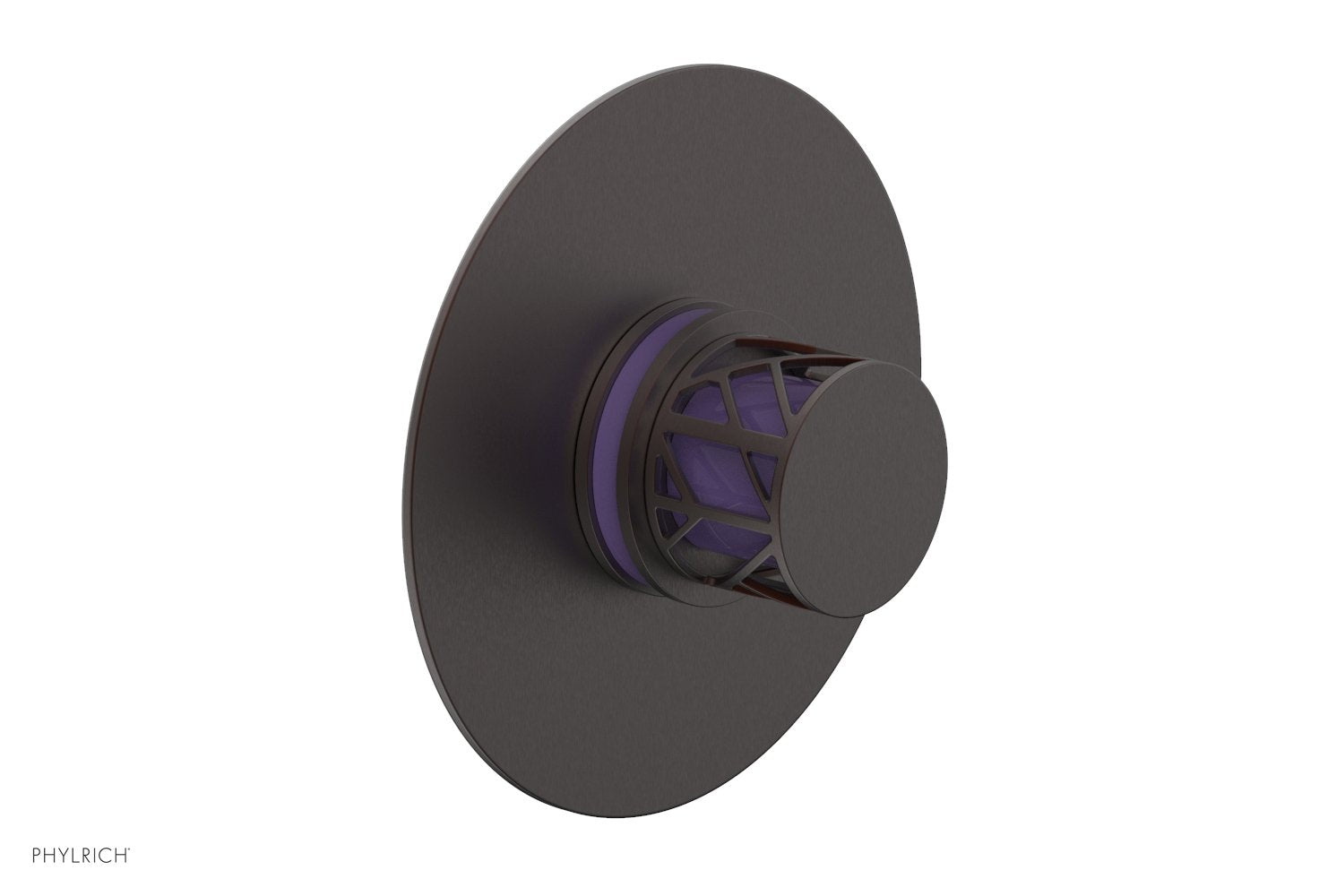 JOLIE - Thermostatic Shower Trim, Round Handle with "Purple" Accents 4-592
