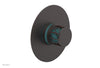 JOLIE - Thermostatic Shower Trim, Round Handle with "Turquoise" Accents 4-592