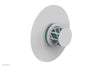 JOLIE - Thermostatic Shower Trim, Round Handle with "Turquoise" Accents 4-592