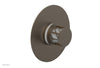JOLIE Pressure Balance Shower Plate & Handle Trim, Round Handle with "White" Accents 4-592