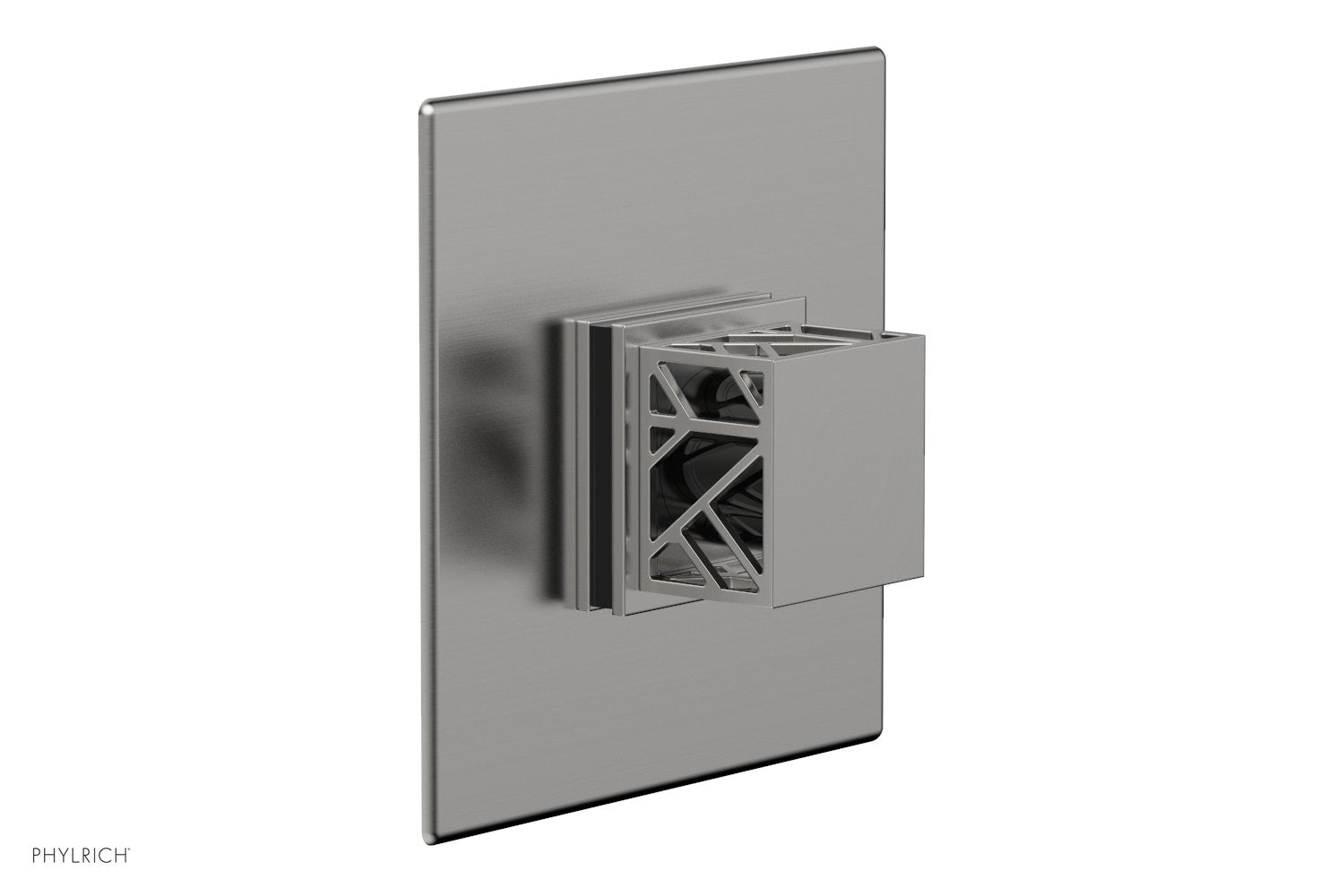 JOLIE - Thermostatic Shower Trim, Square Handle with "Black" Accents 4-593