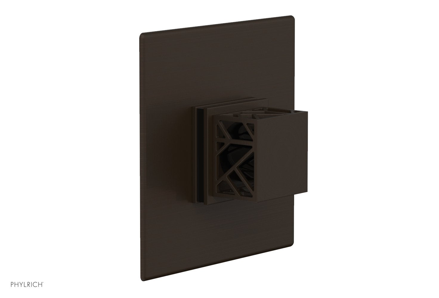 JOLIE Pressure Balance Shower Plate & Handle Trim, Square Handle with "Black" Accents 4-593