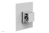 JOLIE - Thermostatic Shower Trim, Square Handle with "Black" Accents 4-593