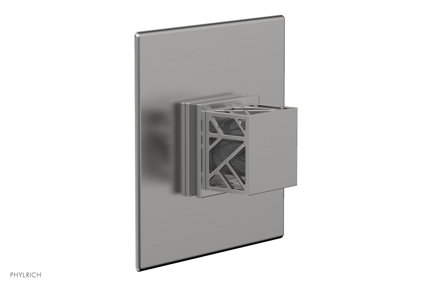 JOLIE - Thermostatic Shower Trim, Square Handle with "Grey" Accents 4-593