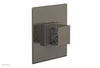 JOLIE Pressure Balance Shower Plate & Handle Trim, Square Handle with "Grey" Accents 4-593