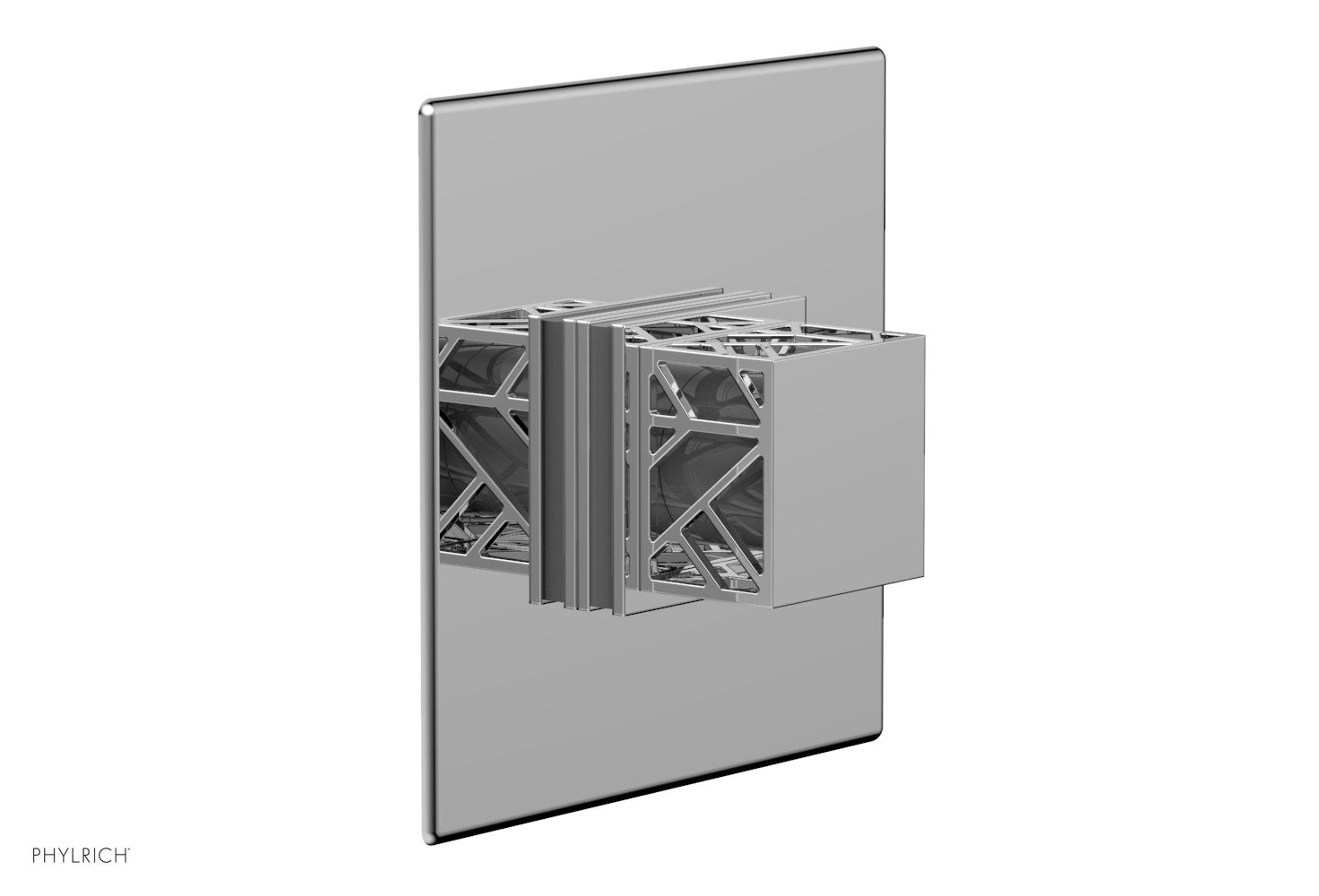 JOLIE - Thermostatic Shower Trim, Square Handle with "Grey" Accents 4-593