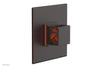 JOLIE - Thermostatic Shower Trim, Square Handle with "Orange" Accents 4-593