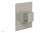 JOLIE - Thermostatic Shower Trim, Square Handle with "White" Accents 4-593