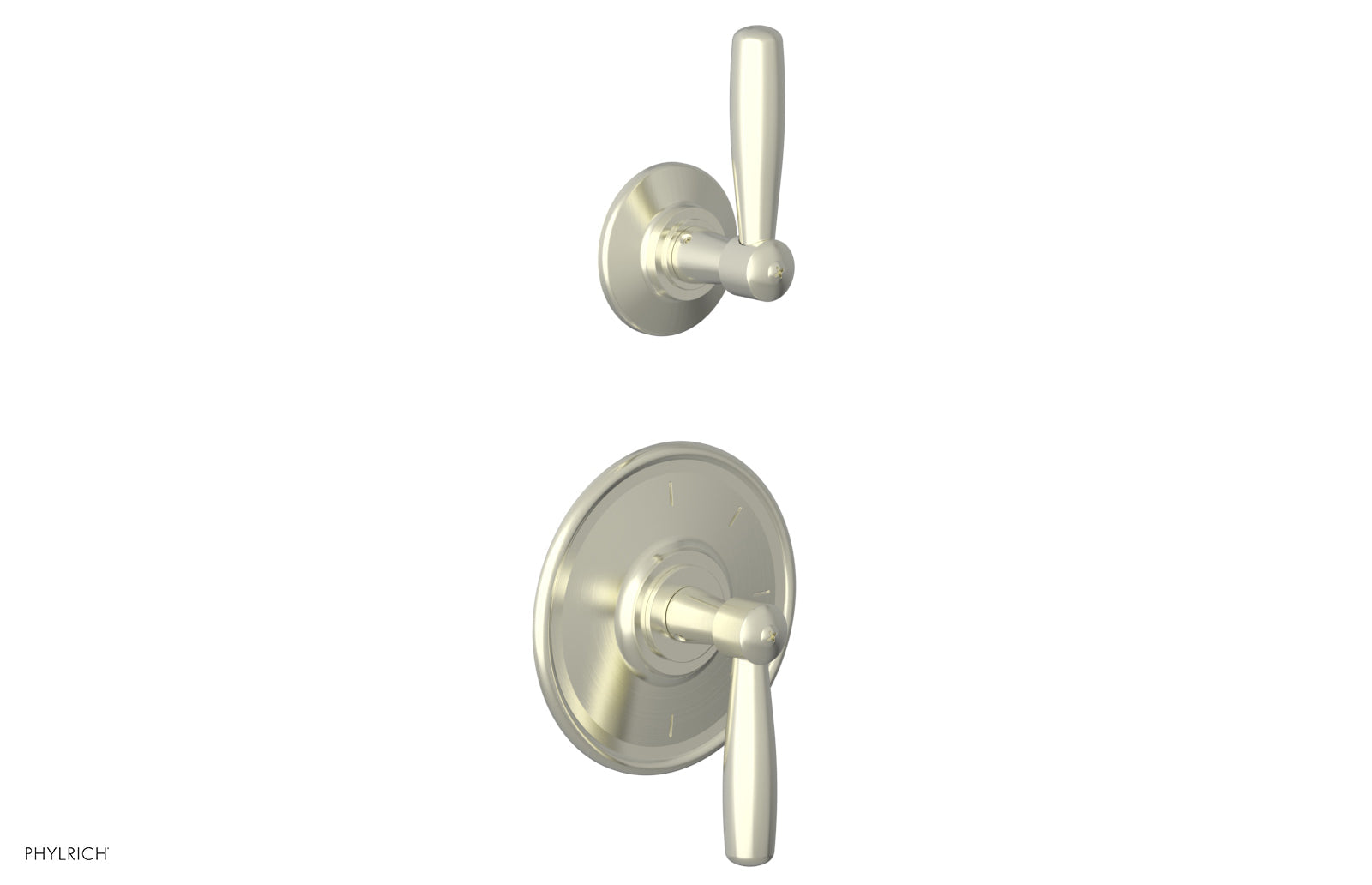 WORKS - 3/4" Thermostatic Valve with Volume Control or Diverter, Lever Handles 4-610