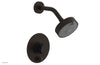 JOLIE Pressure Balance Shower and Diverter Set (Less Spout), Round Handle with "Navy Blue" Accents 4-677