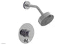 JOLIE Pressure Balance Shower and Diverter Set (Less Spout), Round Handle with "Purple" Accents 4-677