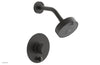 JOLIE Pressure Balance Shower and Diverter Set (Less Spout), Round Handle with "Grey" Accents 4-677