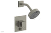 JOLIE Pressure Balance Shower and Diverter Set (Less Spout), Square Handle with "Grey" Accents 4-678