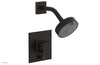 JOLIE Pressure Balance Shower and Diverter Set (Less Spout), Square Handle with "Grey" Accents 4-678