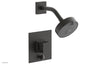 JOLIE Pressure Balance Shower and Diverter Set (Less Spout), Square Handle with "Grey" Accents 4-678