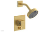 JOLIE Pressure Balance Shower and Diverter Set (Less Spout), Square Handle with "White" Accents 4-678