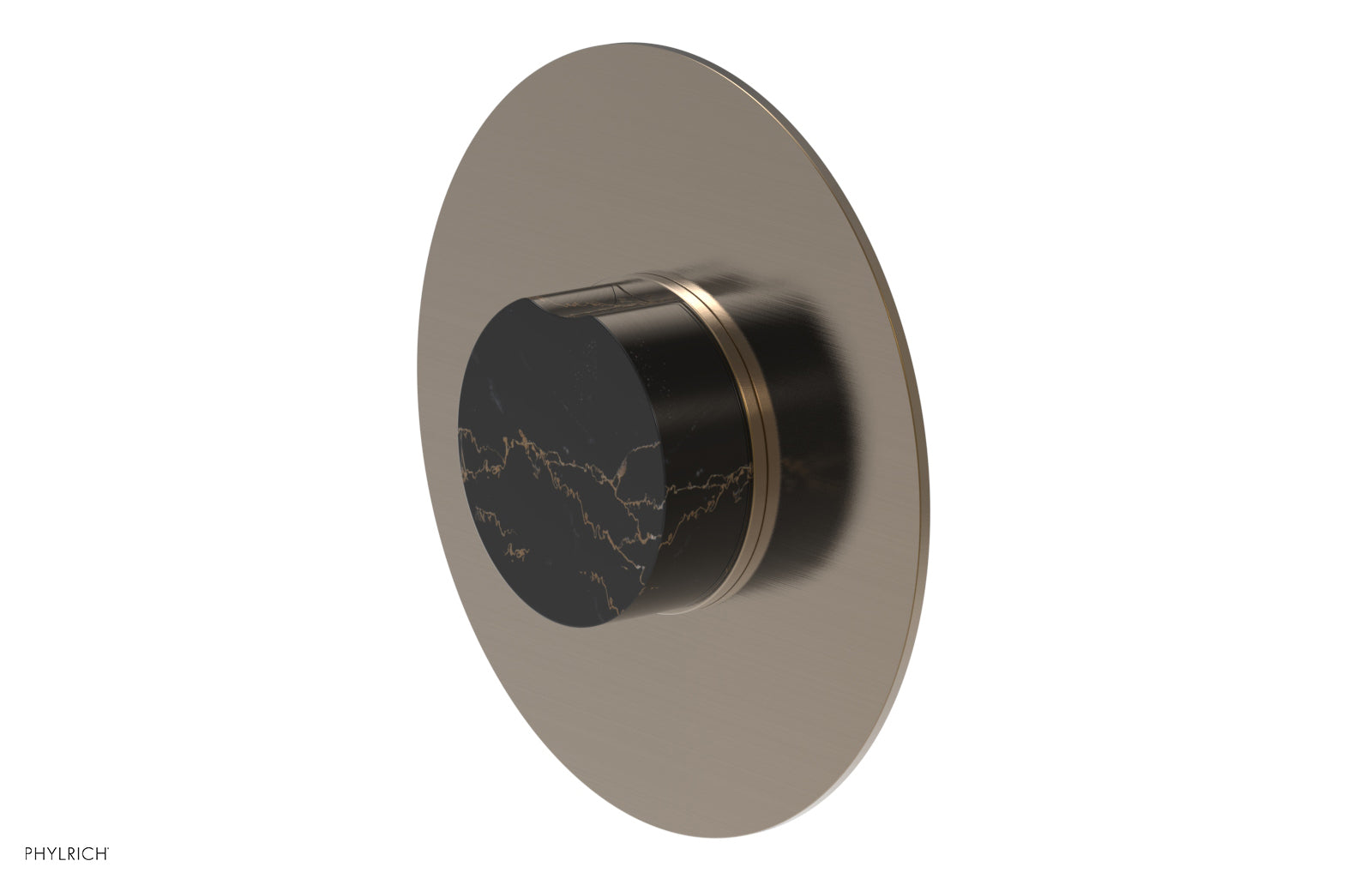CIRC - Pressure Balance Shower Plate & Marble Handle Trim 4-716