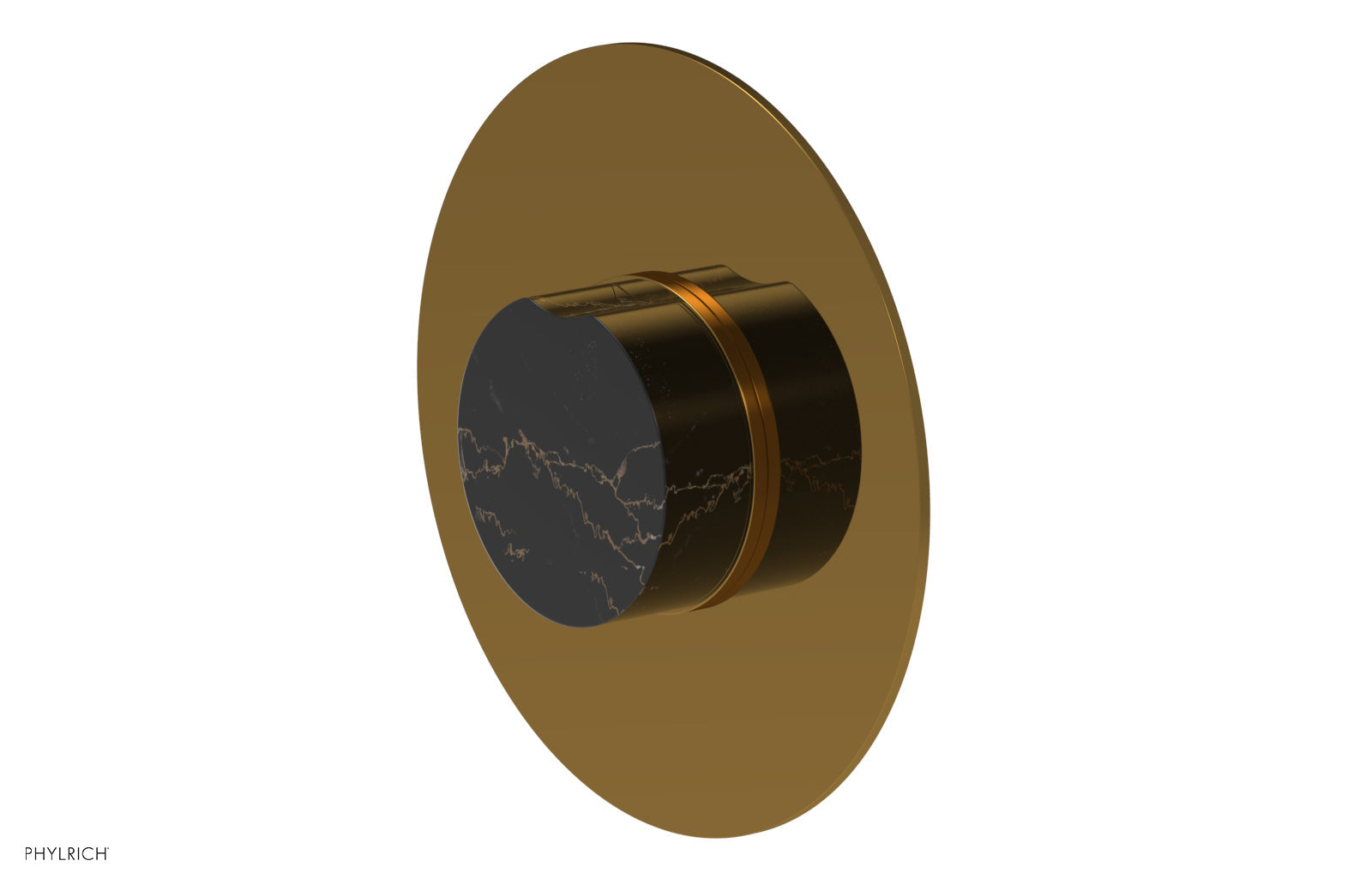 CIRC - Pressure Balance Shower Plate & Marble Handle Trim 4-716