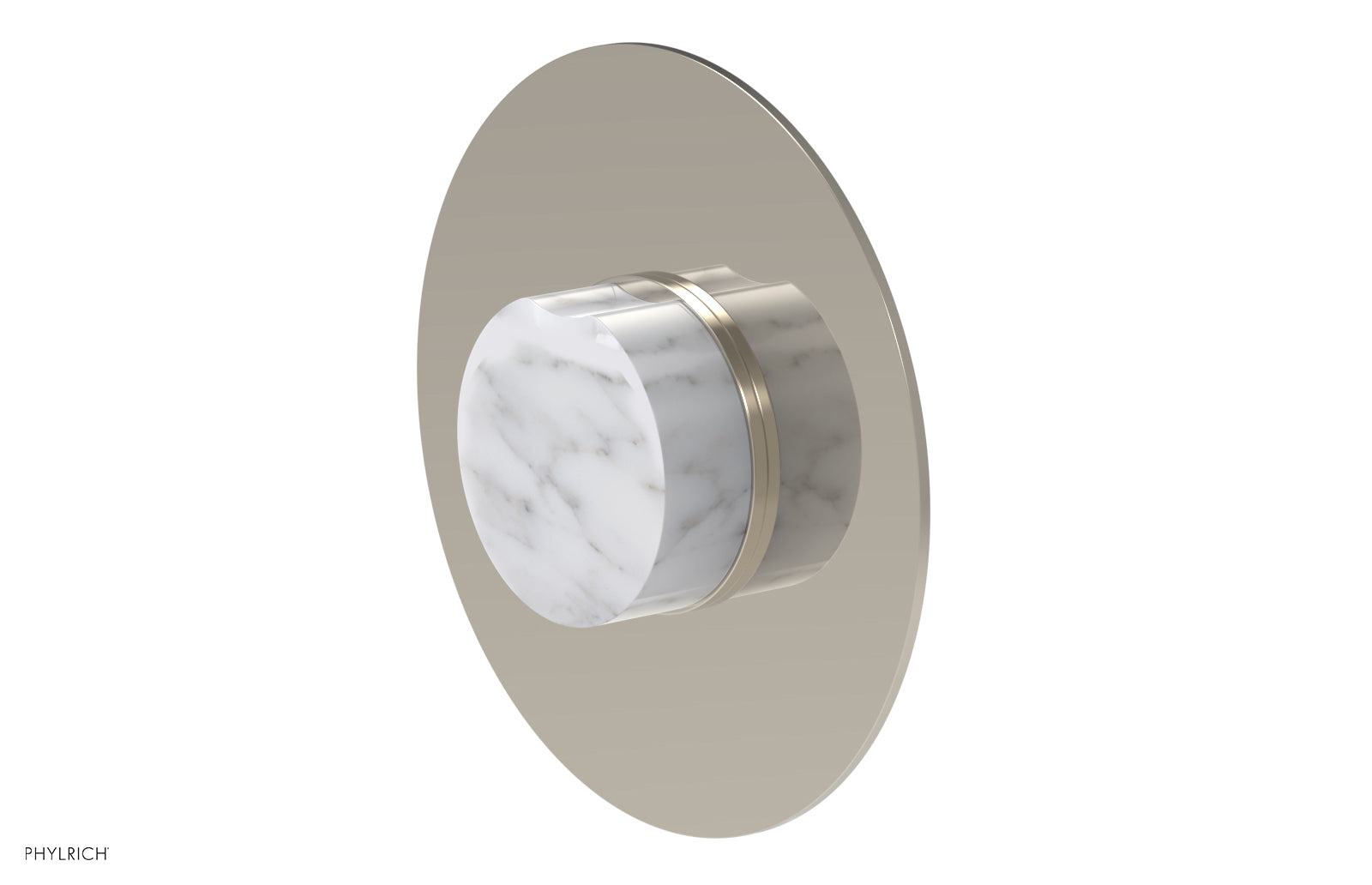 CIRC - Pressure Balance Shower Plate & Marble Handle Trim 4-716