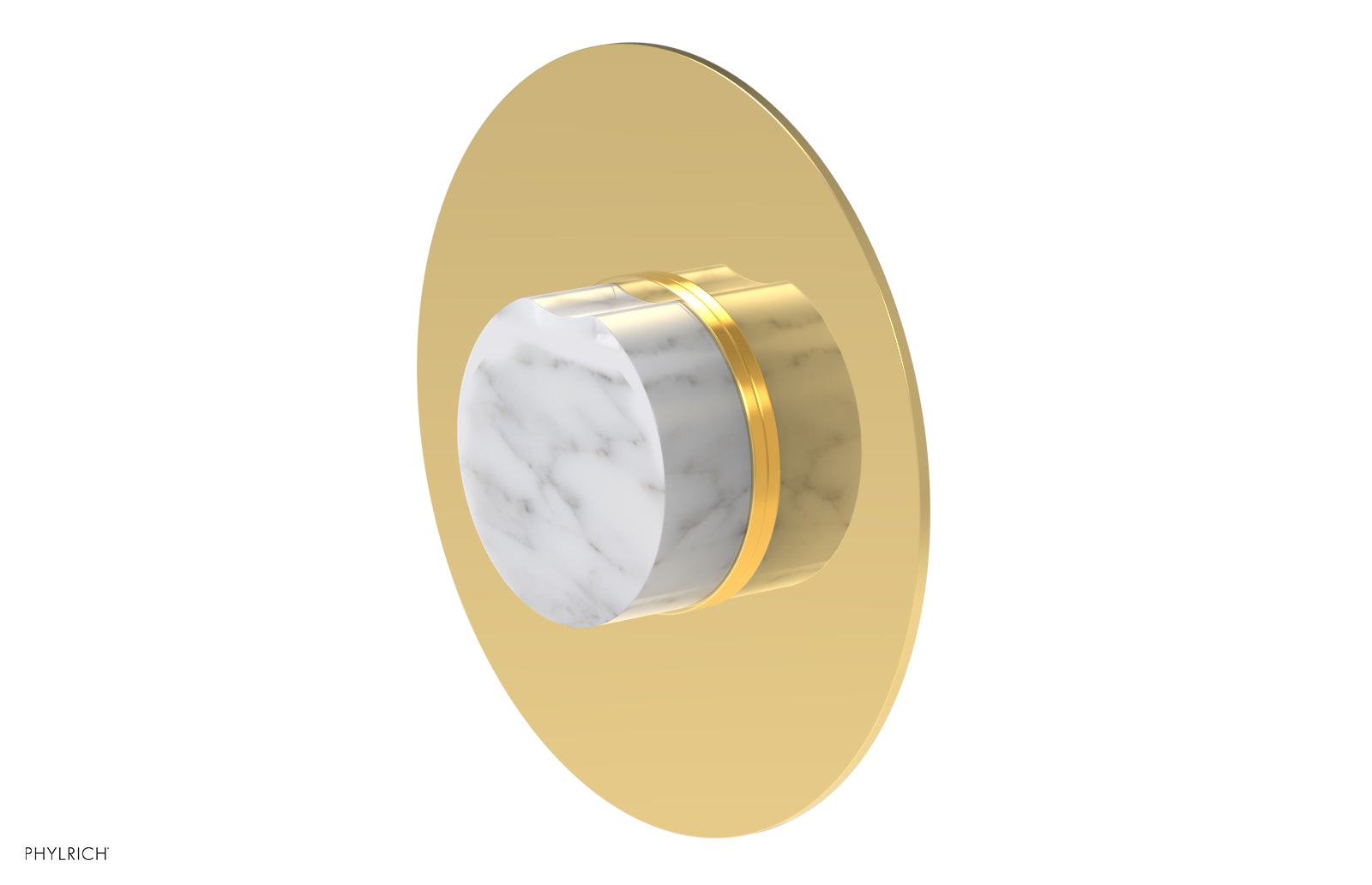 CIRC - Pressure Balance Shower Plate & Marble Handle Trim 4-716