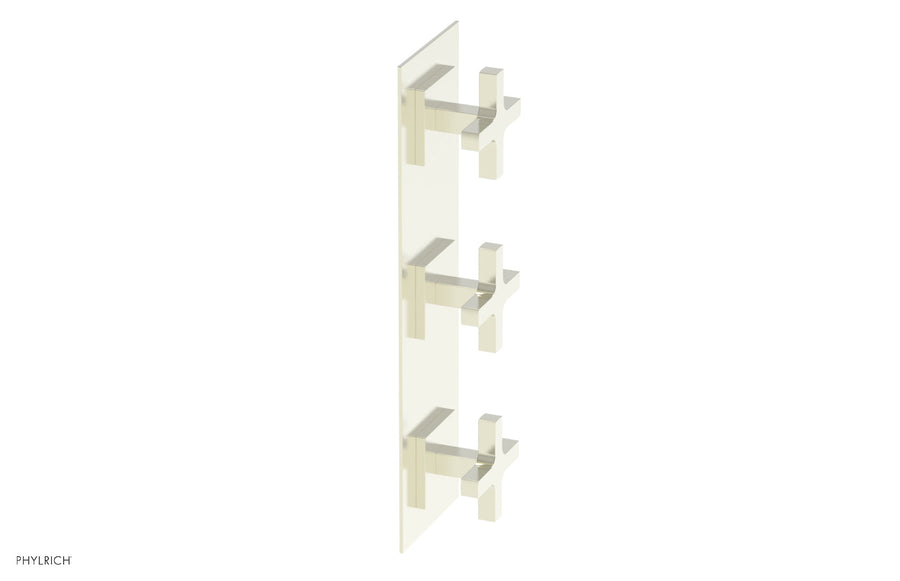 CROI - Thermostatic Valve with Two Volume Control - Cross Handles 4-722