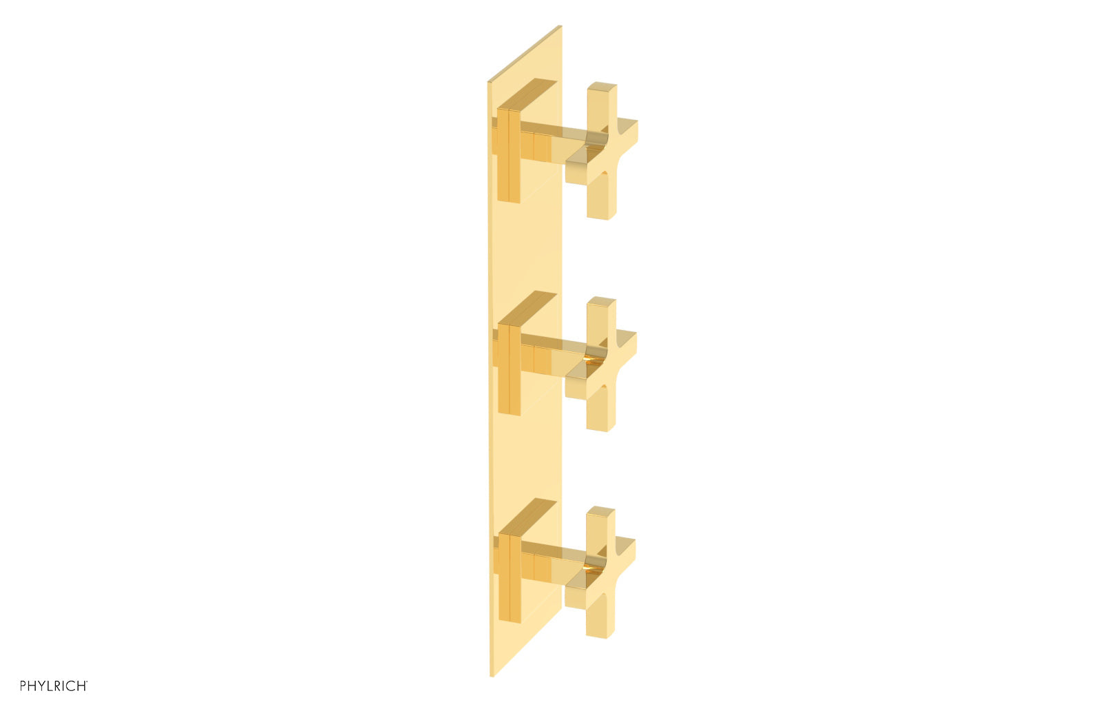 CROI - Thermostatic Valve with Two Volume Control - Cross Handles 4-722