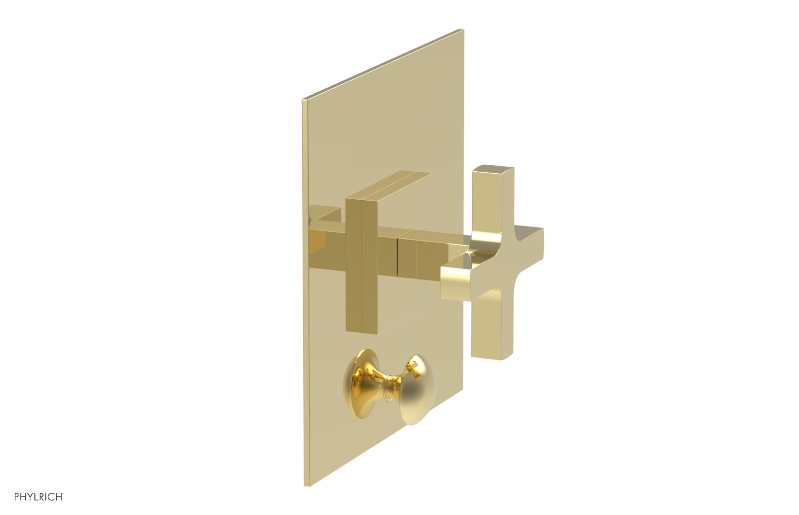 CROI - Pressure Balance Shower Plate with Diverter and Cross Handle Trim Set 4-726