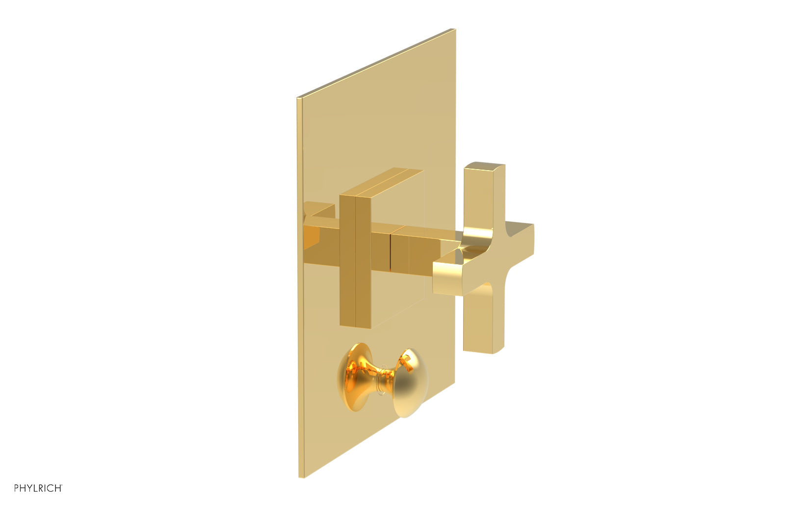 CROI - Pressure Balance Shower Plate with Diverter and Cross Handle Trim Set 4-726