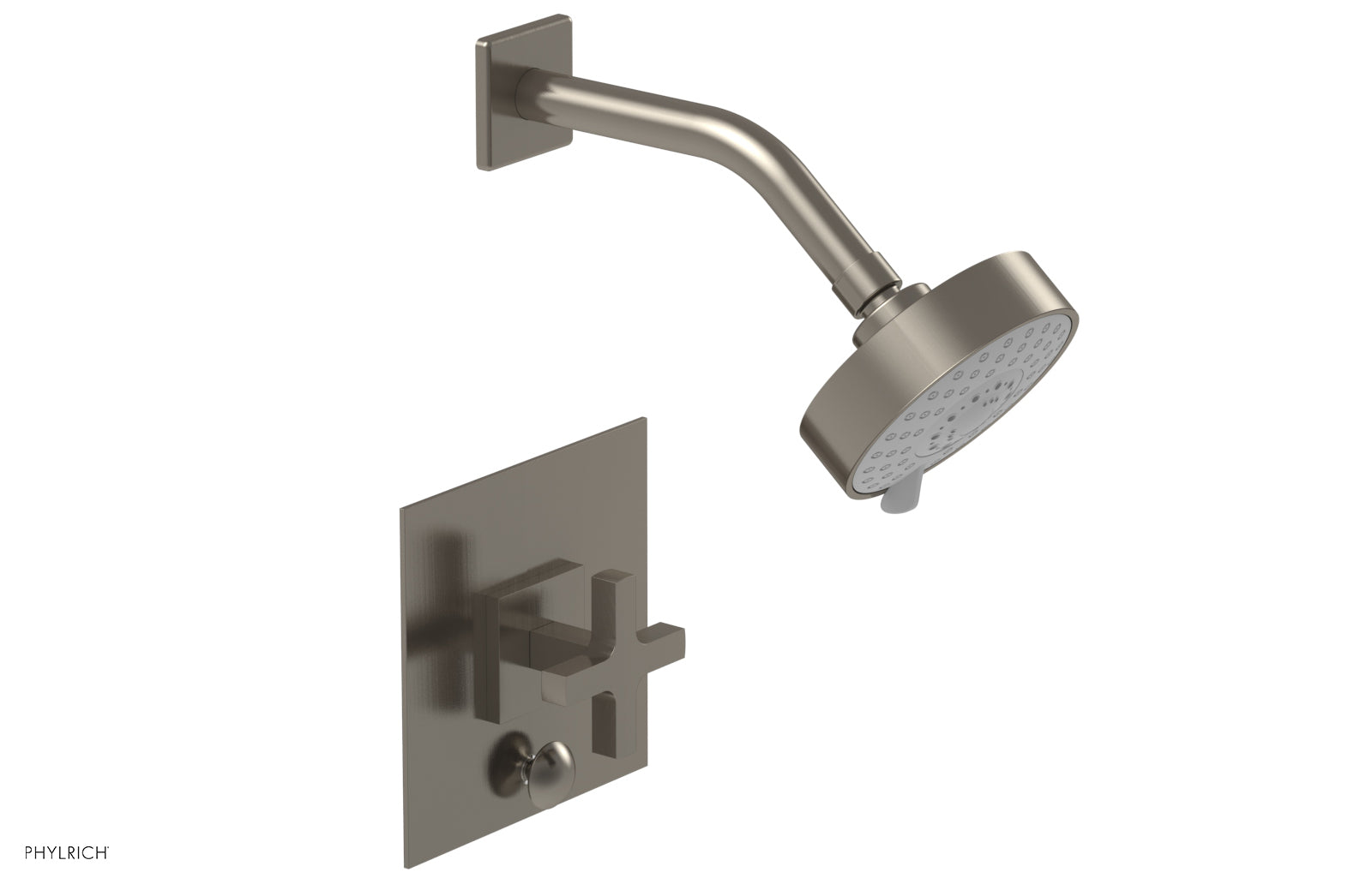 CROI - Pressure Balance Shower and Diverter Set (Less Spout), Cross Handle 4-729