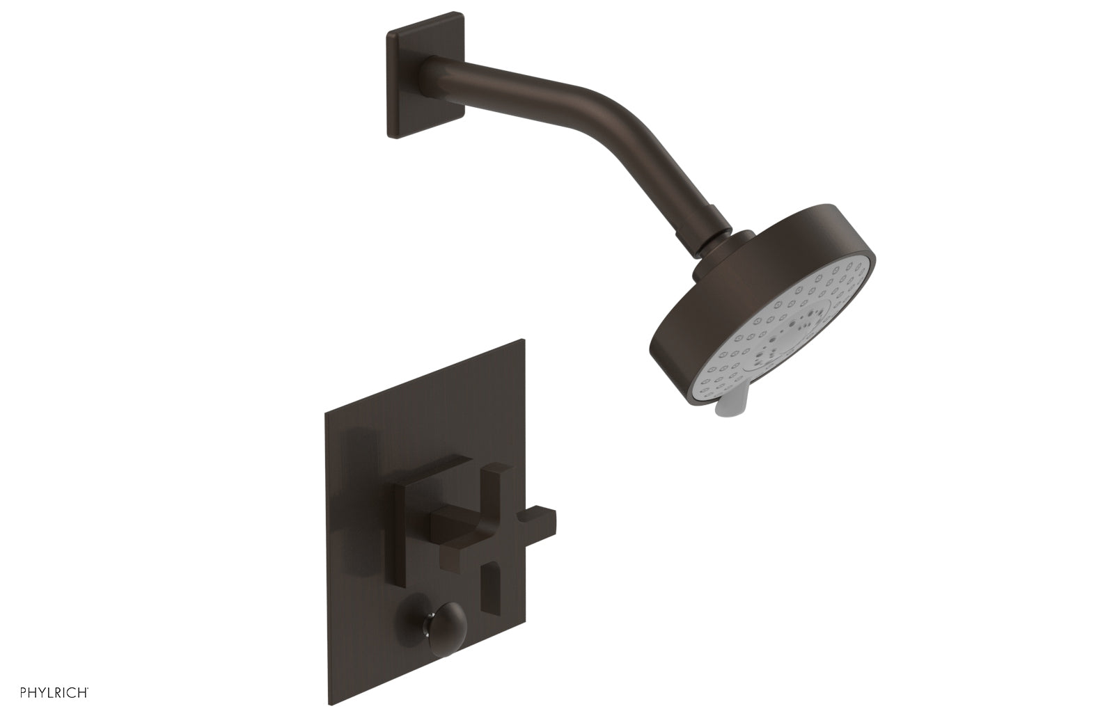 CROI - Pressure Balance Shower and Diverter Set (Less Spout), Cross Handle 4-729