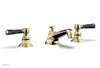 HEX TRADITIONAL Widespread Faucet - Black Marble Lever Handles 500-03