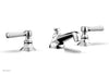 HEX TRADITIONAL Widespread Faucet - Satin White Lever Handles 500-02