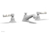 HEX TRADITIONAL Widespread Faucet - White Marble Lever Handles 500-03