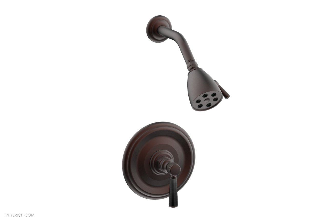 HEX TRADITIONAL Pressure Balance Shower Set - Black Marble 500-23