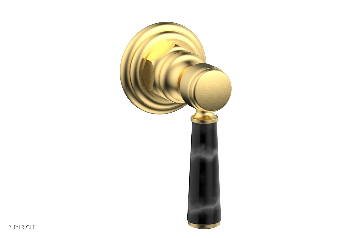 HEX TRADITIONAL / HENRI Volume Control/Diverter Black Marble Lever Handle 500-37