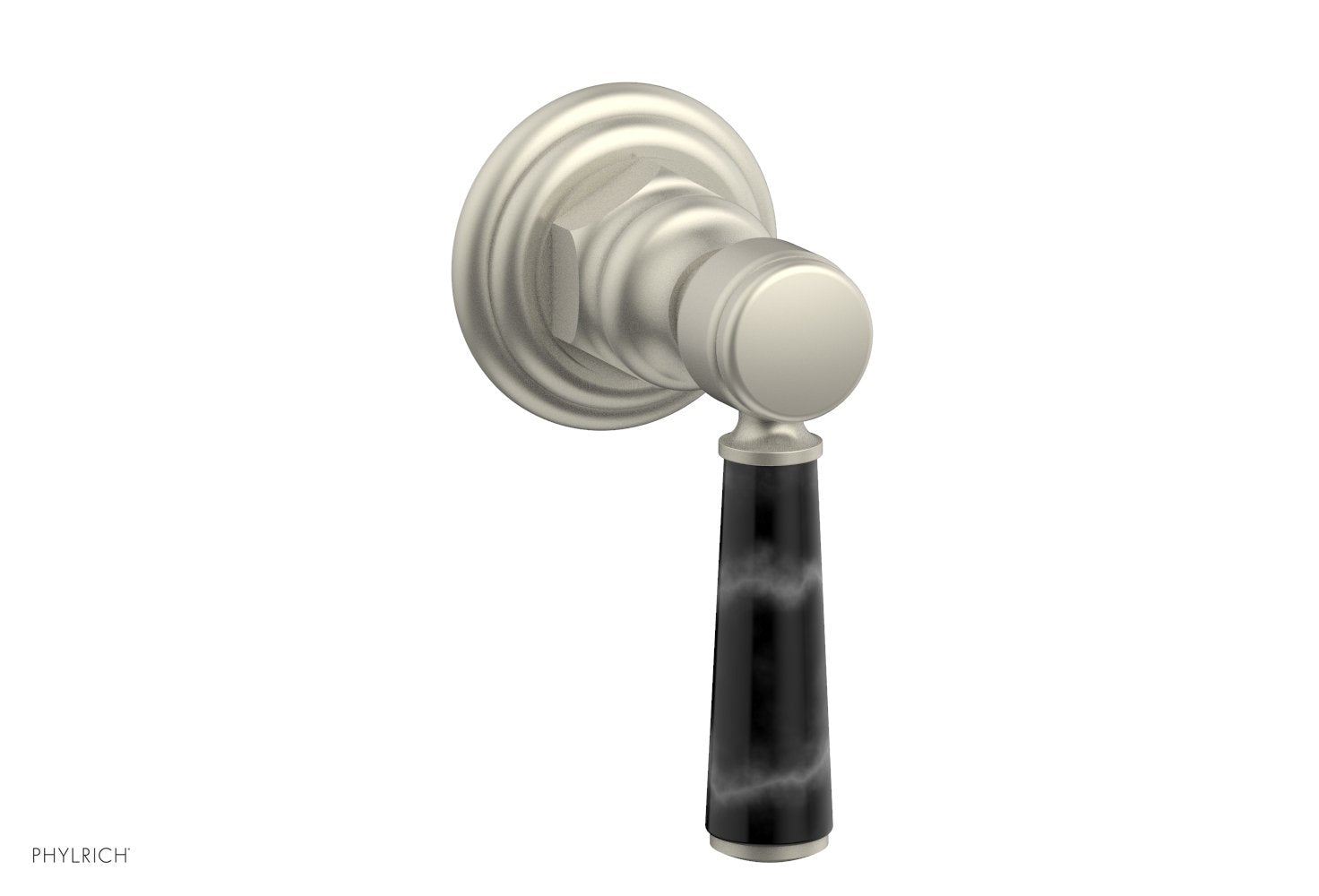 HEX TRADITIONAL / HENRI Volume Control/Diverter Black Marble Lever Handle 500-37