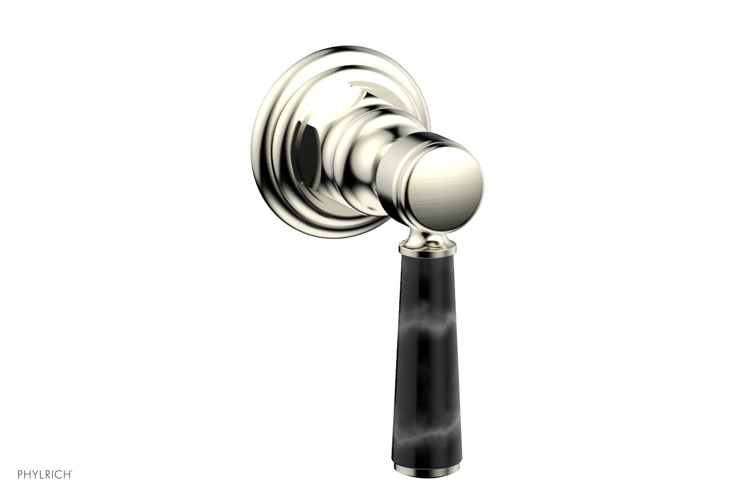 HEX TRADITIONAL / HENRI Volume Control/Diverter Black Marble Lever Handle 500-37