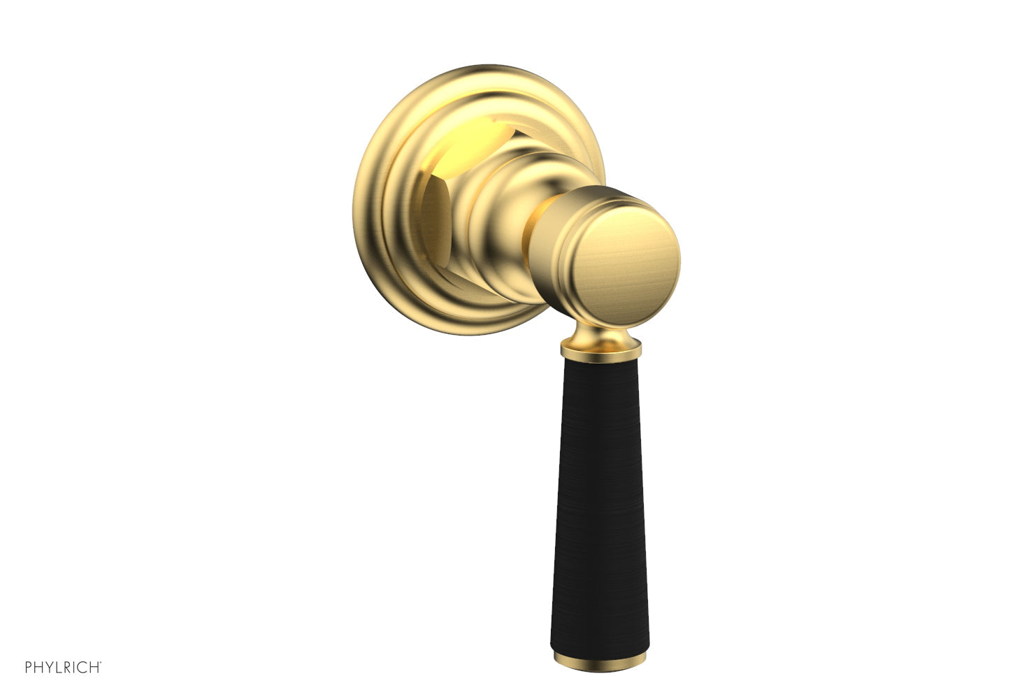 HEX TRADITIONAL / HENRI Volume Control/Diverter - Satin Black Lever Handle 500-36