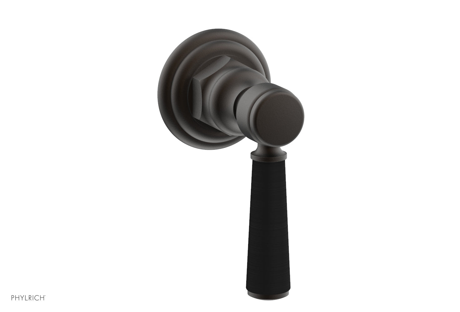 HEX TRADITIONAL / HENRI Volume Control/Diverter - Satin Black Lever Handle 500-36