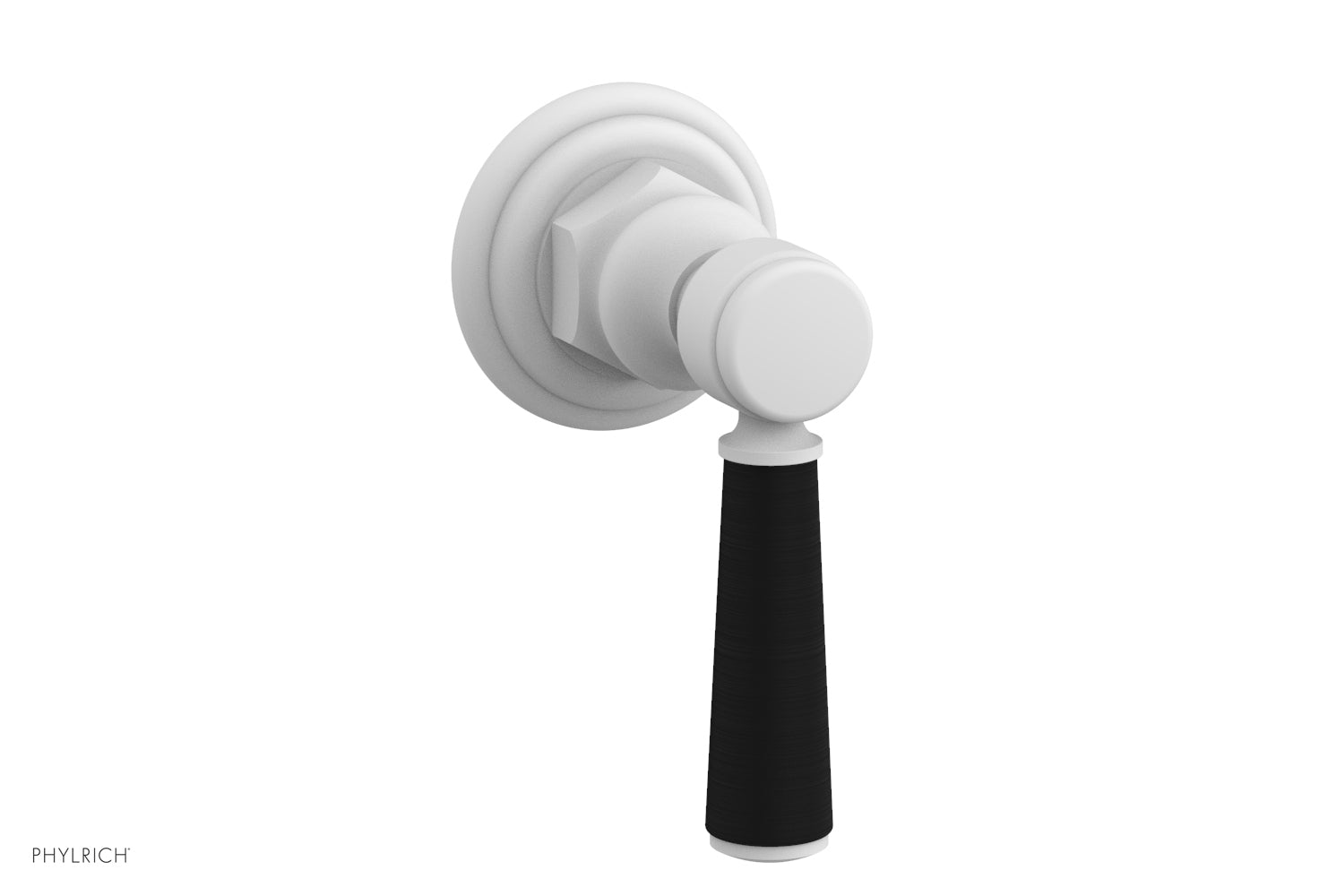 HEX TRADITIONAL / HENRI Volume Control/Diverter - Satin Black Lever Handle 500-36