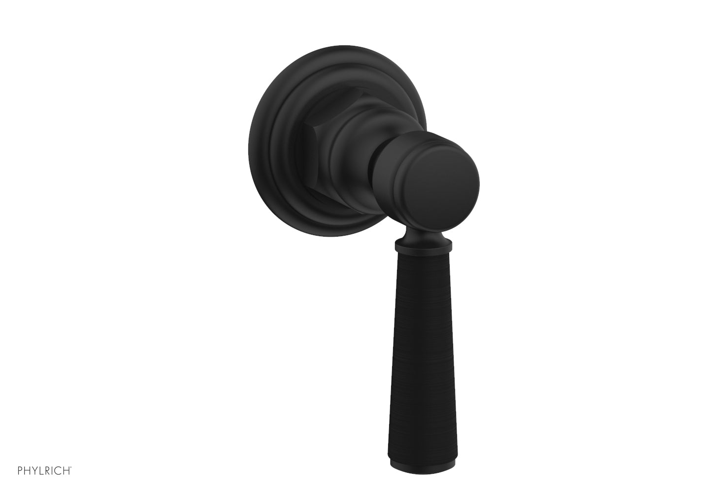 HEX TRADITIONAL / HENRI Volume Control/Diverter - Satin Black Lever Handle 500-36