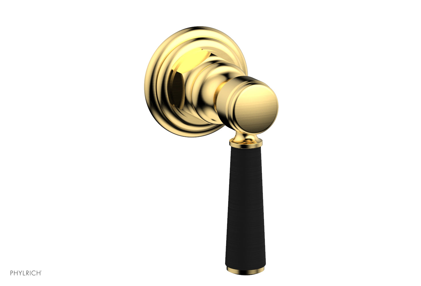 HEX TRADITIONAL / HENRI Volume Control/Diverter - Satin Black Lever Handle 500-36