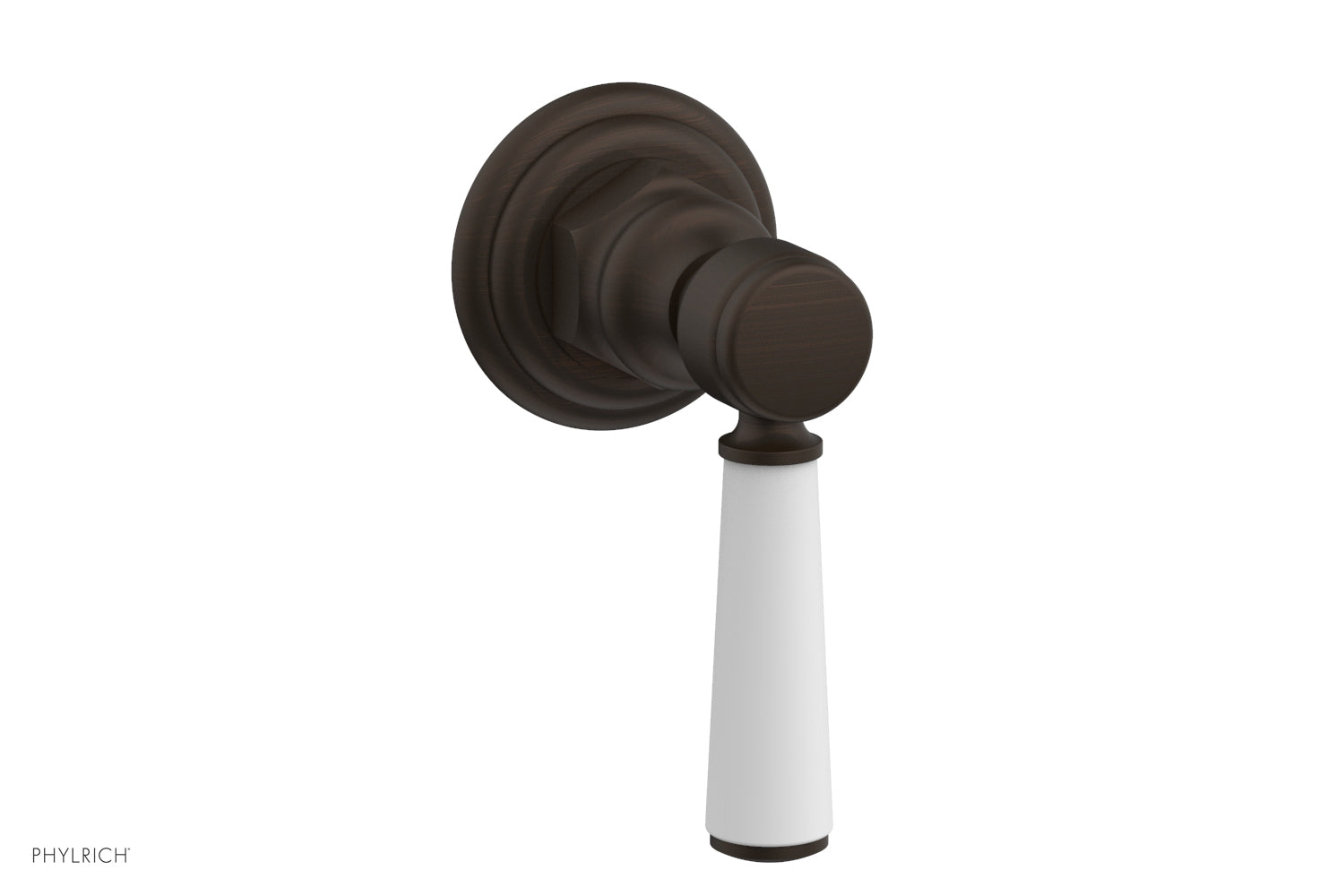 HEX TRADITIONAL / HENRI Volume Control/Diverter - Satin White Lever Handle 500-36