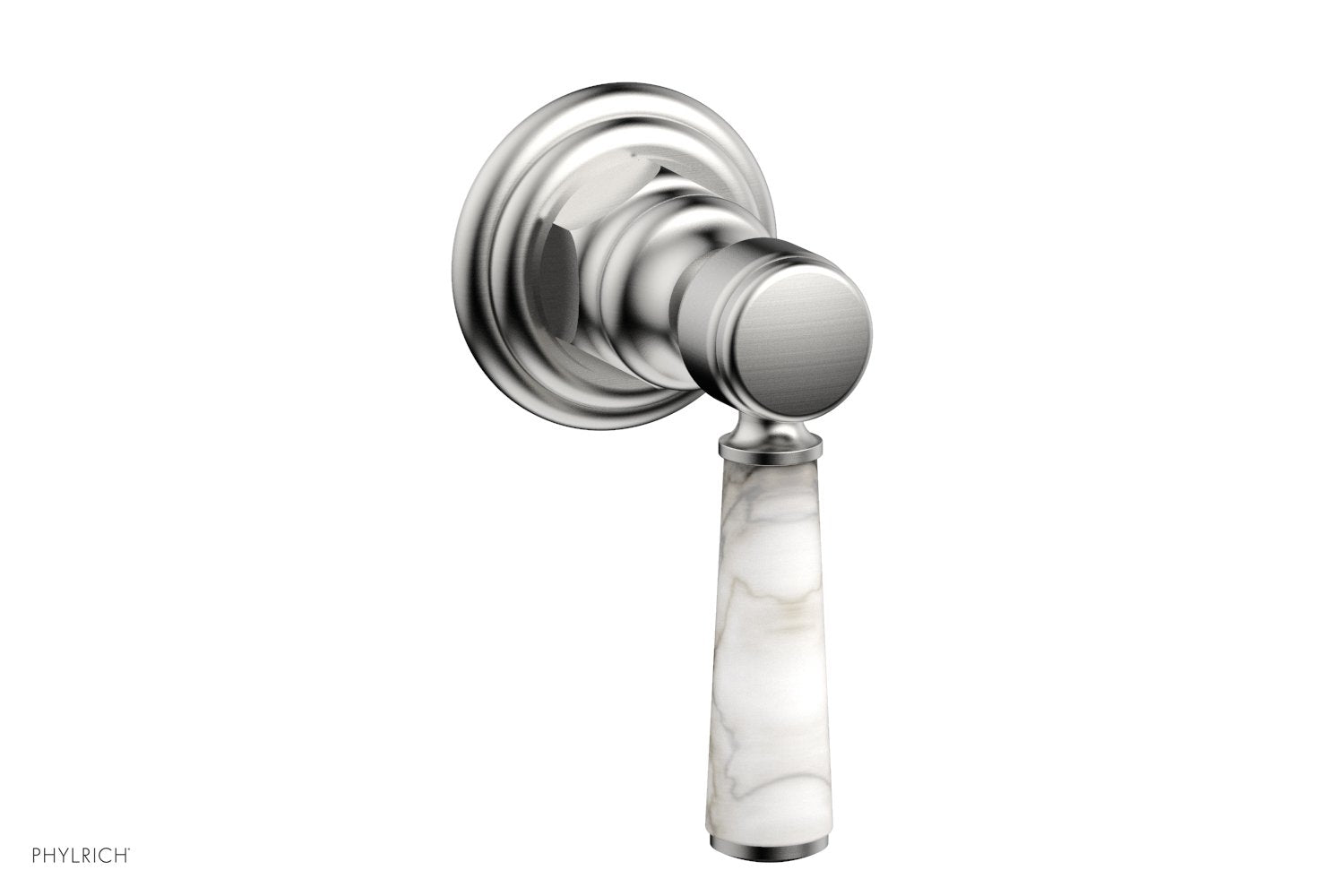 HEX TRADITIONAL / HENRI Volume Control/Diverter White Marble Lever Handle 500-37