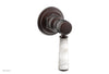 HEX TRADITIONAL / HENRI Volume Control/Diverter White Marble Lever Handle 500-37