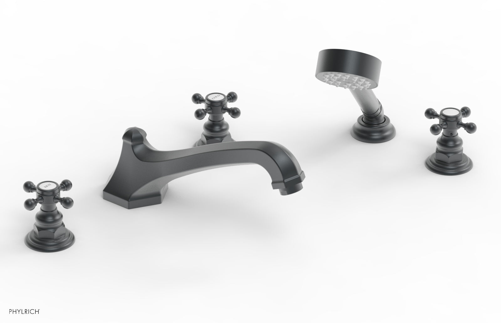 HEX TRADITIONAL Deck Tub Set with Hand Shower 500-48