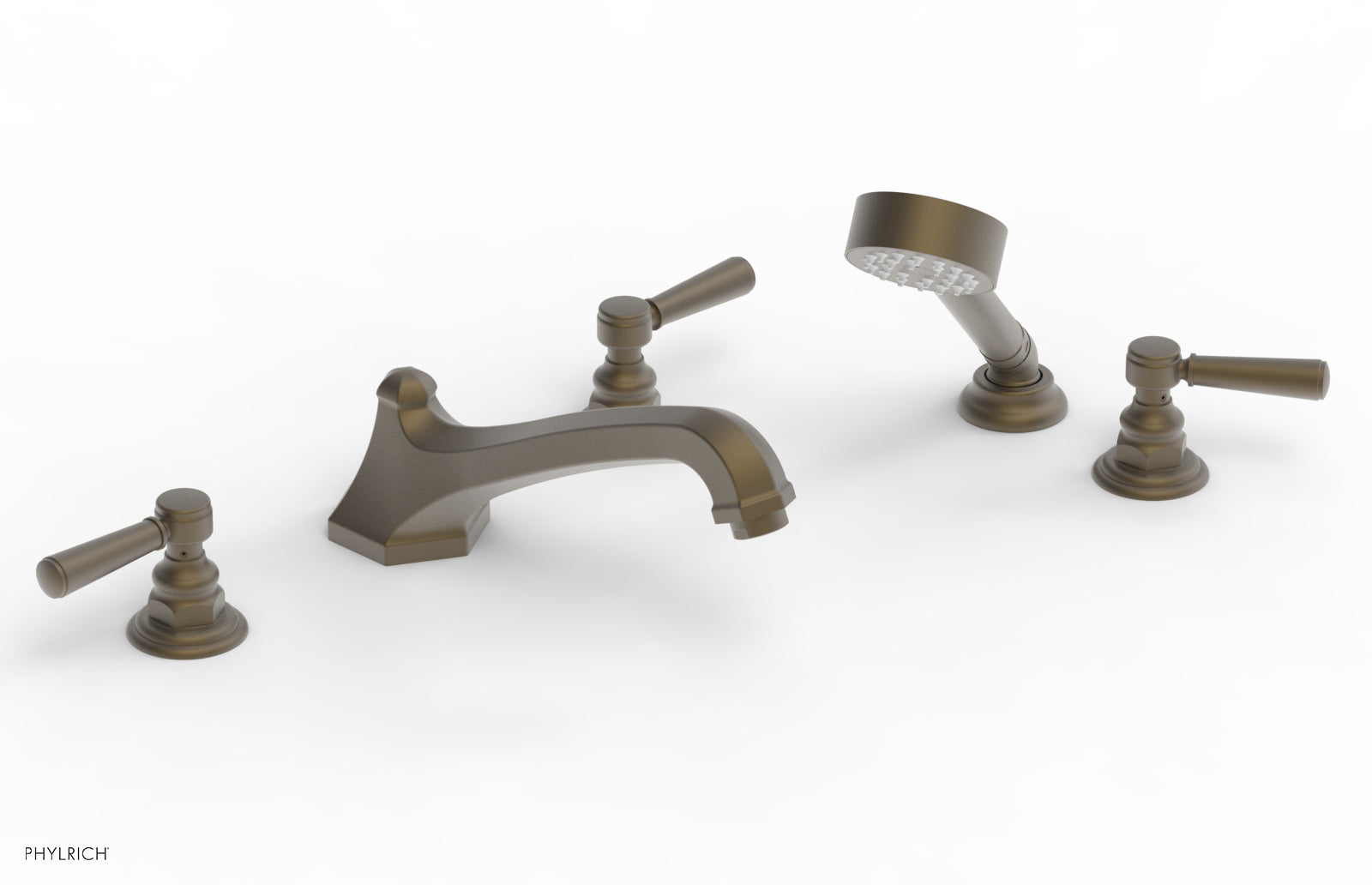 HEX TRADITIONAL Deck Tub Set with Hand Shower 500-49