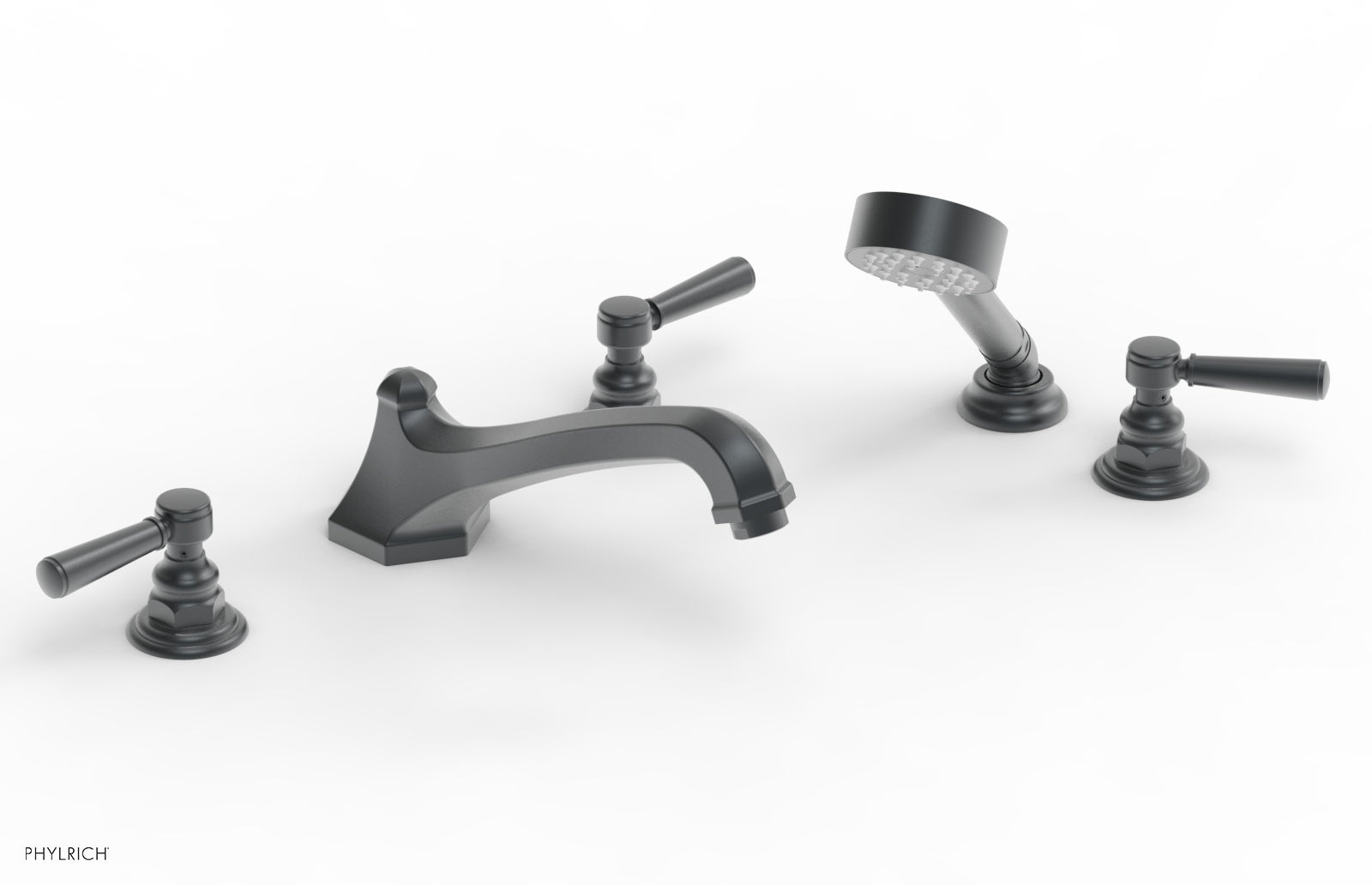 HEX TRADITIONAL Deck Tub Set with Hand Shower 500-49