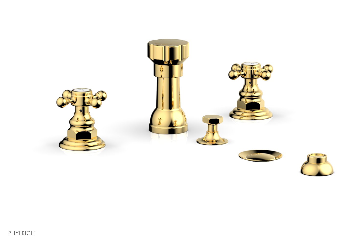 HEX TRADITIONAL Four Hole Bidet Set 500-60